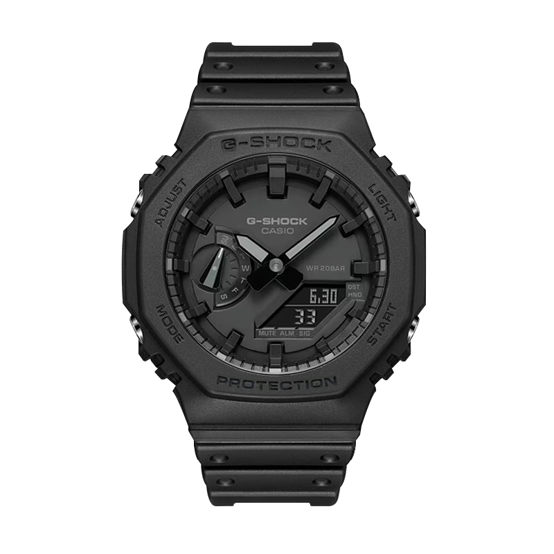 卡西欧手表男G-SHOCK农家橡树运动防水八角碳纤维电子表GA-2100