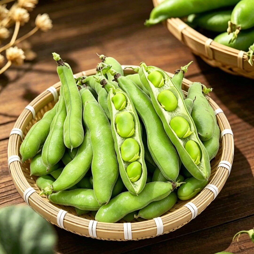 臻鲜泰(带壳现摘）露天青皮蚕豆现摘现发新鲜嫩豆米农家豌豆兰花