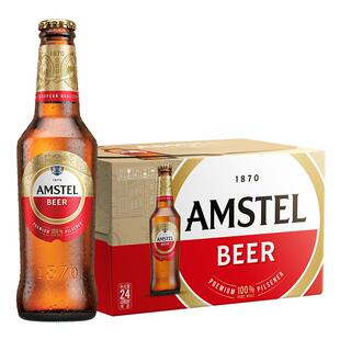 Amstel红爵啤酒 300ml*24瓶 全麦芽啤酒