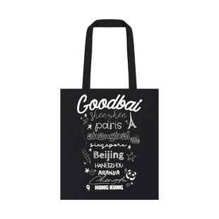 GOODBAI 新款城市系列时尚撞色印花通勤外出休闲帆布包