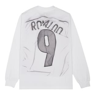 SOMENUM森林 罗纳尔多9号球衣照片成衣印花Gorpcore风纯棉长袖T恤