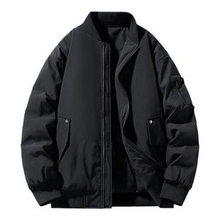 回力美式棒球服棉衣男士冬季加厚保暖棉服外套男生工装飞行员夹克