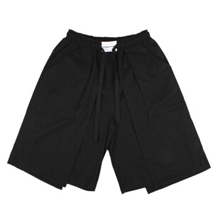 STREAMLET.CHEN:PANTS/层次结构剪裁设计五分裤 立体剪裁休闲短裤