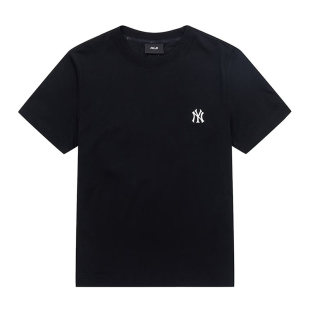 MLB官方夏季新款短袖T恤男女黑色凉感宽松休闲运动上衣3ATSB0163