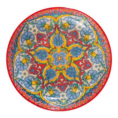波西米亚陶瓷家用菜盘子深盘圆盘