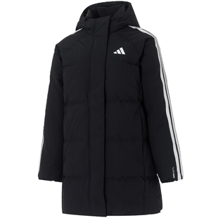 adidas阿迪达斯冬季女子户外保暖运动休闲连帽羽绒服外套KC2486
