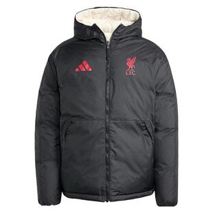 Adidas阿迪达斯秋冬男子保暖休闲双面穿连帽羽绒服JW7902