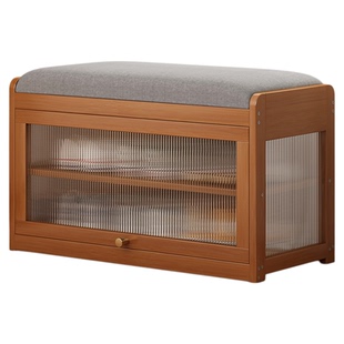 中古风入户换鞋凳鞋柜一体家用门口小尺寸轻奢高级感带可坐储物柜