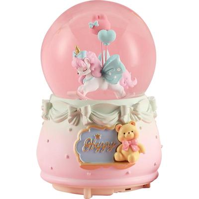 音乐盒水晶球生日礼物旋转木马