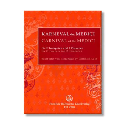 美加西亚狂欢节两支小号乐谱书