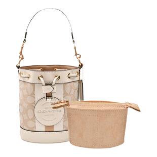 适用COACH蔻驰内胆包Dempsey抽绳小号迷你水桶包收纳包中包撑内衬