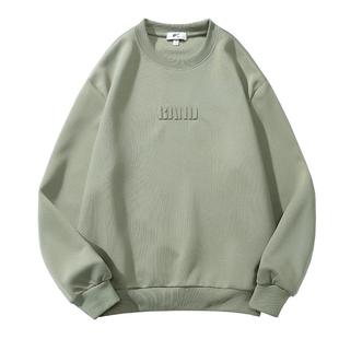 回力卫衣男秋冬新款重磅圆领长袖T恤情侣加绒打底衫男士上衣外套