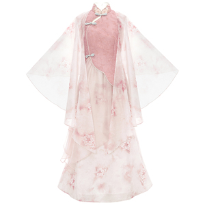 十三余小豆蔻儿[怀秀-盗墓笔记联名]霍秀秀国风印花改良旗袍女装