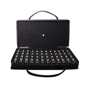 正品国光24孔复音口琴7调 12大调套装全套男女学生成人专业演奏级