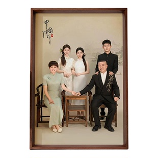 全家福相框照片打印加相框照片相框摆台挂墙实木相框洗照片定制
