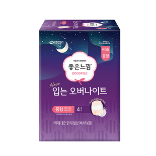 包邮韩国进口好感觉日用夜用裤型卫生巾安睡裤安心裤4片