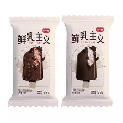 可米酷无蔗糖冰激淋巧克力香草味