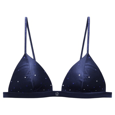 Liza Cheng经典系列-Monogram桑蚕丝内衣无钢圈三角杯文胸LB00223