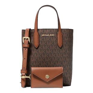 Michael Kors/MK女包Vincent经典老花通勤款单肩斜挎手提包水桶包