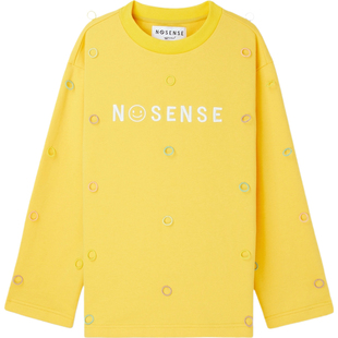【折扣】NOSENSE OFFICIAL秋冬女多巴胺带缀饰上衣