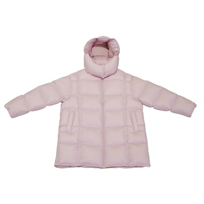 【符花】057显瘦中长款鹅绒服2025女士无胆防绒云朵泡芙95白鹅绒