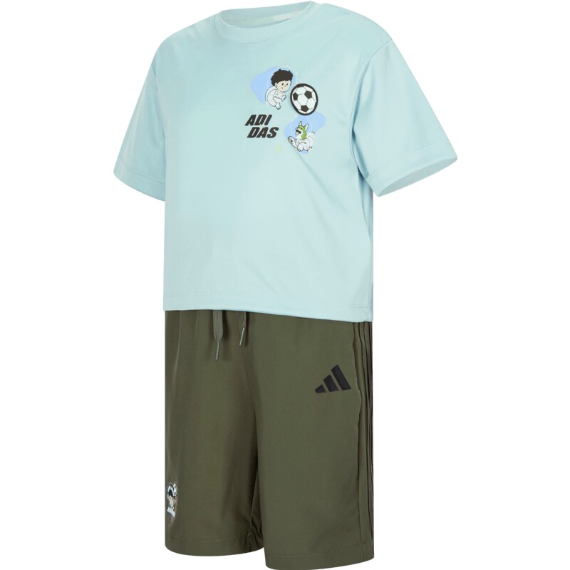 adidas阿迪达斯大童运动休闲短袖套装JM7984