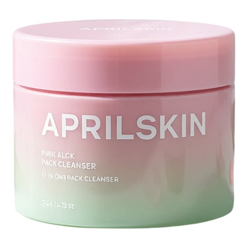 APRILSKIN 进口韩国粉红芦荟洁颜蛋白霜120g面部洁净护理镇定舒缓
