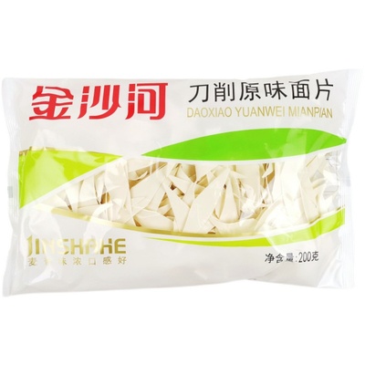 金沙河刀削原味面片小麦粉炒拌面