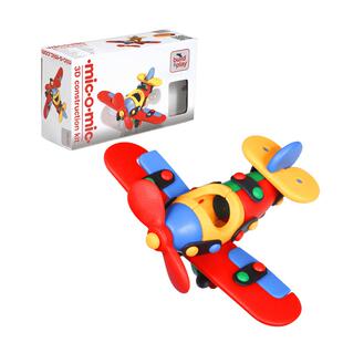 德国micomic米扣儿童益智积木拼装玩具创意拼插飞机汽车模型摆件