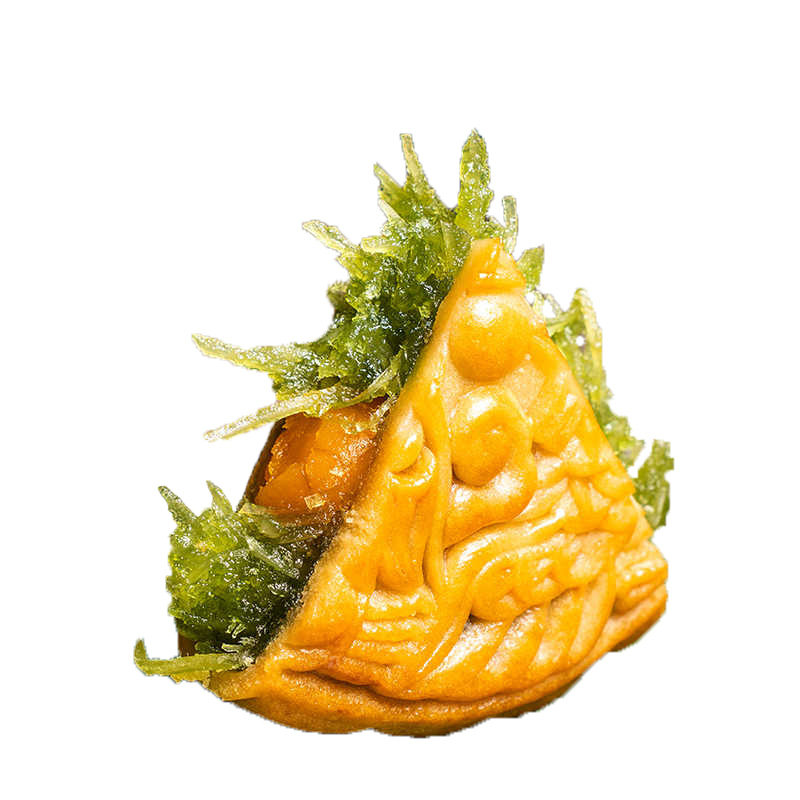 正宗东方月斑斓椰丝蛋黄月饼
