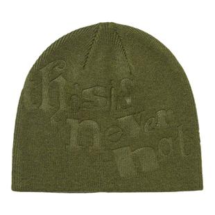 thisisneverthat®Debossed No Cuff Beanie帽子秋冬新款针织帽