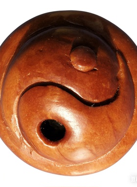 野生桃核宝宝满月太极红绳手工雕