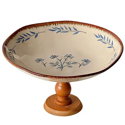 复古高脚水果盘轻奢高档托盘