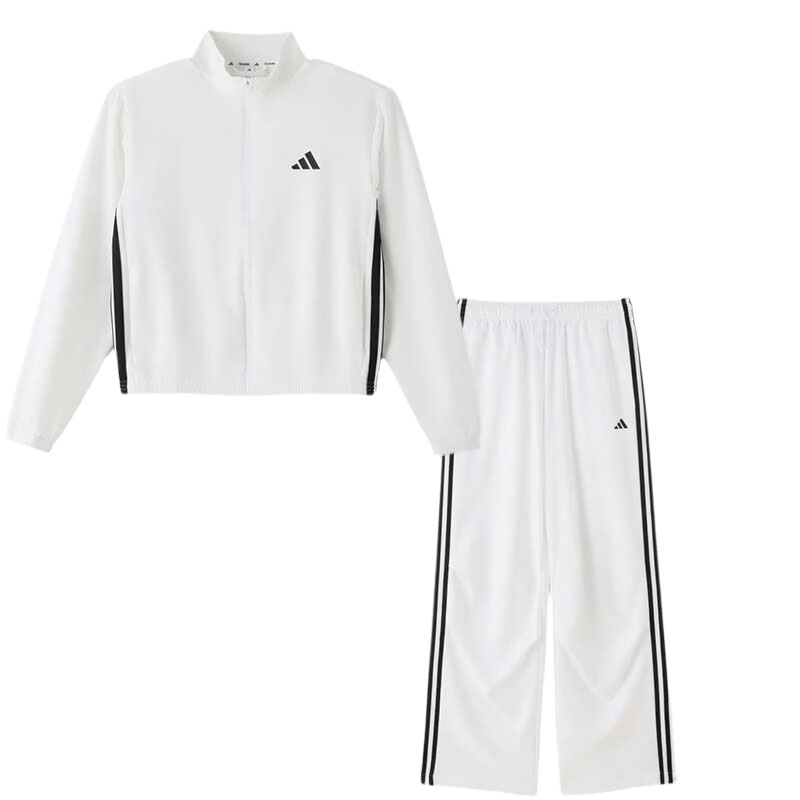 【自营】Adidas阿迪达斯运动套装女装宽松夹克外套休闲训练长裤