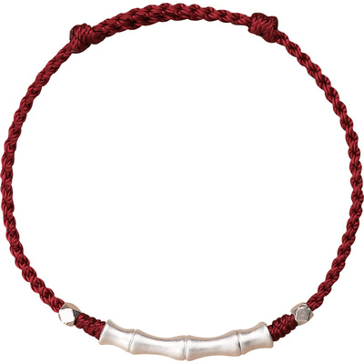 999纯银国风竹节手链