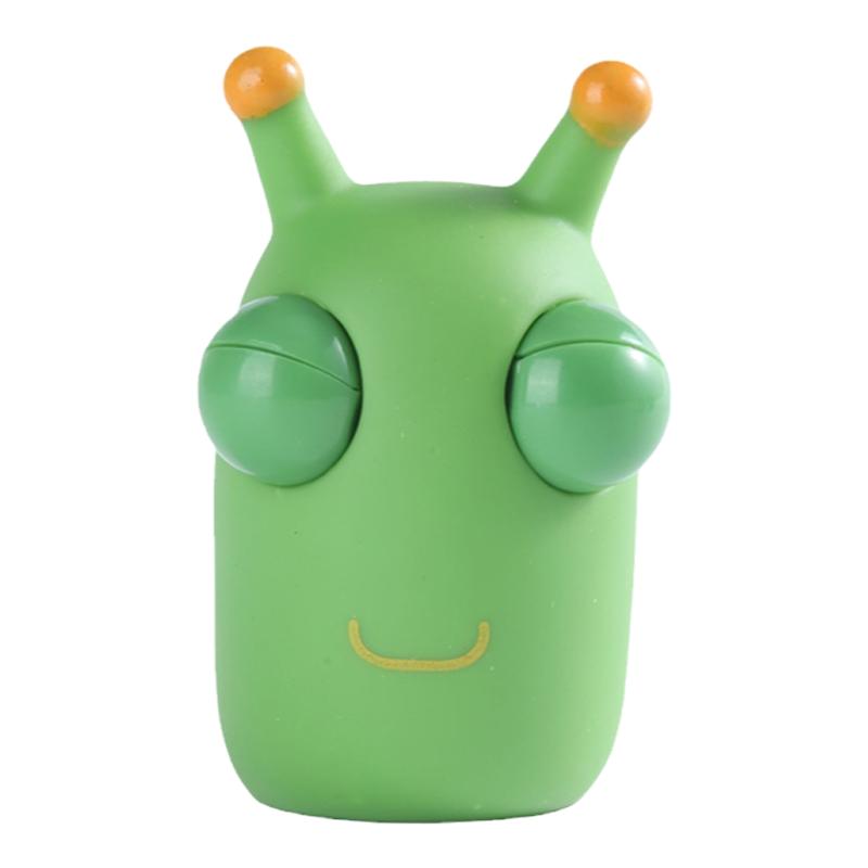 爆眼小虫子解压玩具捏捏乐网红创意发泄瞪眼搞怪菜虫儿童减压神器