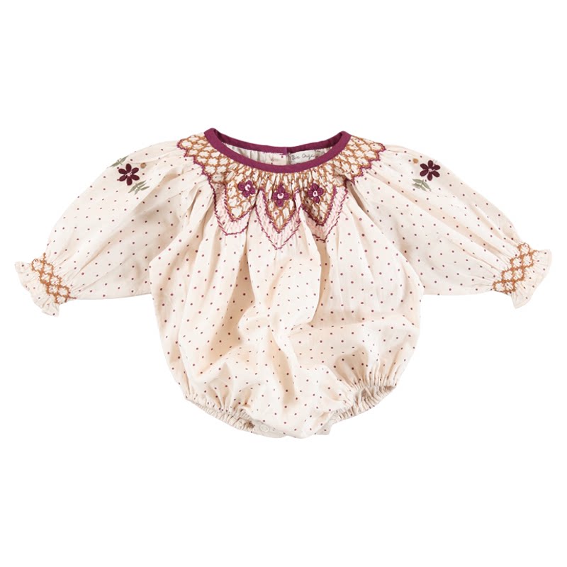 Little家现货 bebe organic FW26秋冬女宝长袖包屁衣针织帽子