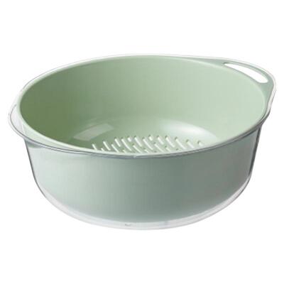 食品级双层洗菜盆沥水篮带手柄