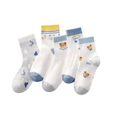 儿童袜子男童纯棉春夏薄款童袜