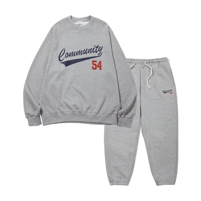 THEMILE COMMUNITY 54 卫衣裤 - 灰色 MUSINSA韩国直邮官方正品