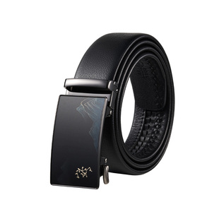 海澜之家皮带男士潮流新款头层牛皮自动扣腰带真皮商务年轻人裤带