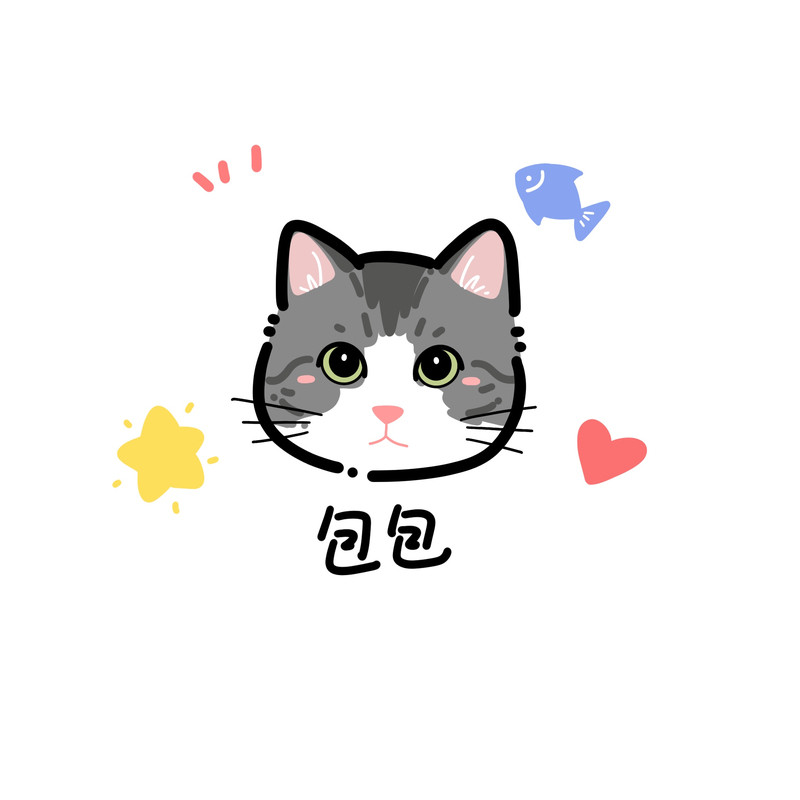 手绘宠物画像头像定制猫咪照片转头像定制/手绘真人漫