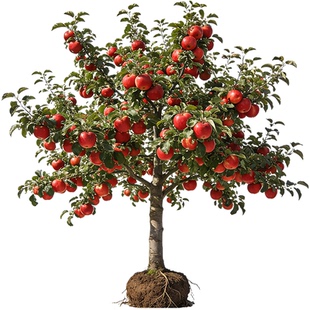 特大红富士苹果树果苗冰糖心苹果嫁接苗盆栽地栽种植庭院果树大树