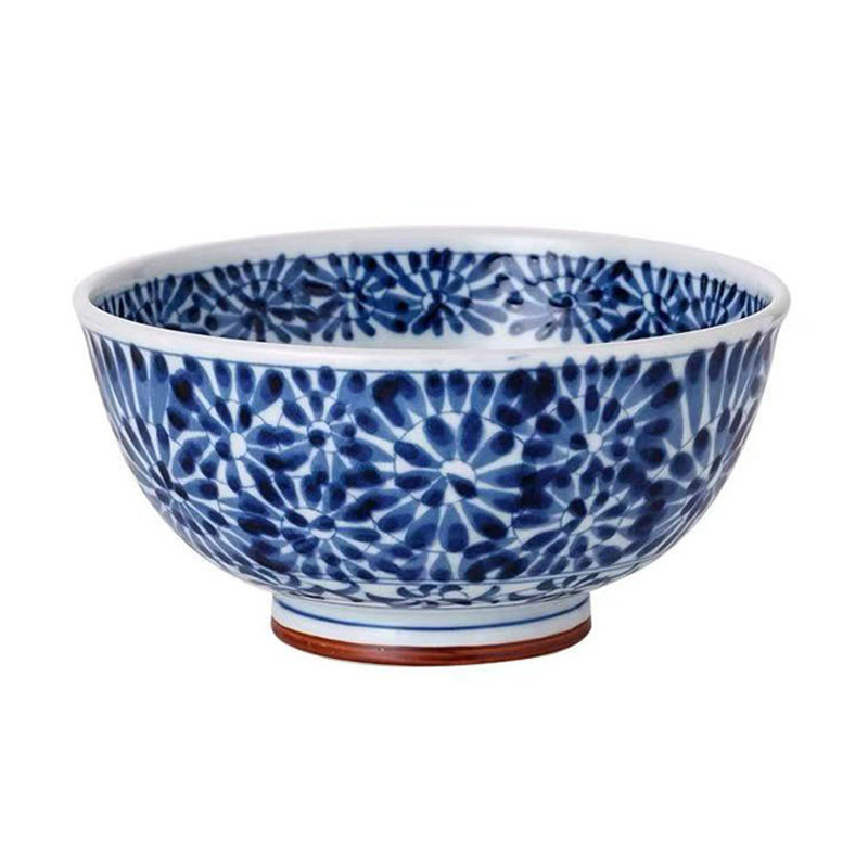 日本进口陶瓷餐具硝唐草家用套装