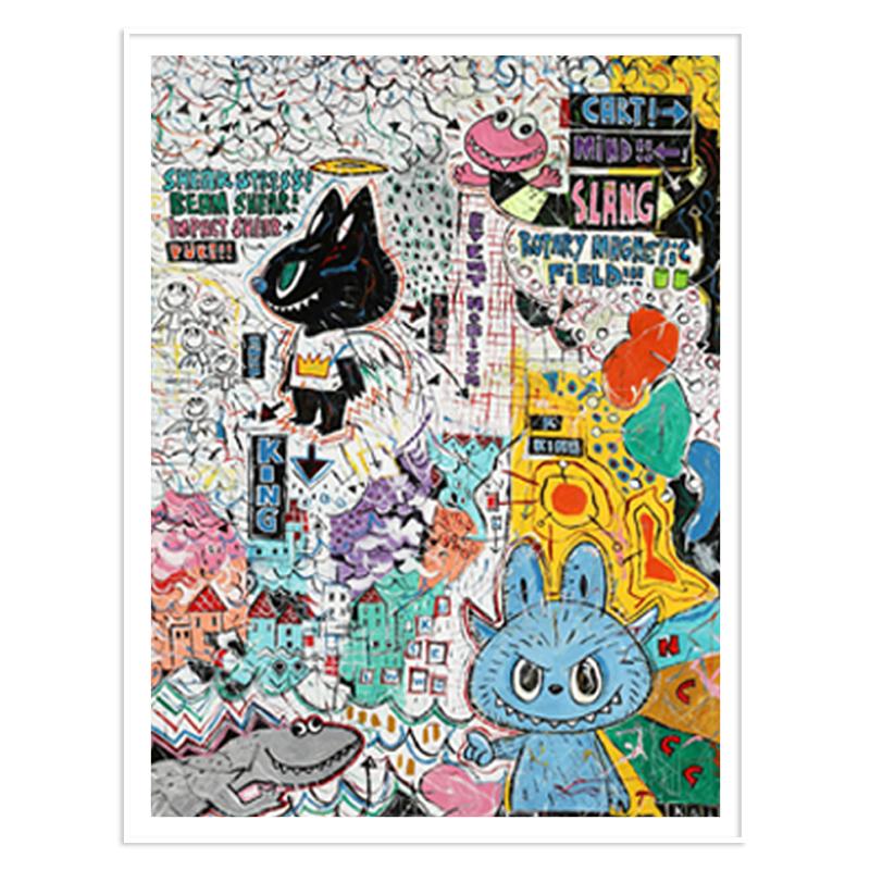纯真Pure潮流版画客厅餐厅装饰画