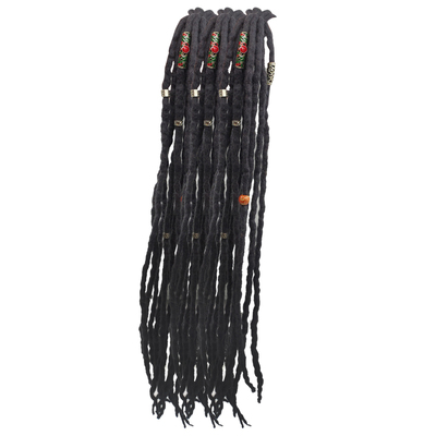 脏辫藏辨马尾大辫子羊毛头型发饰