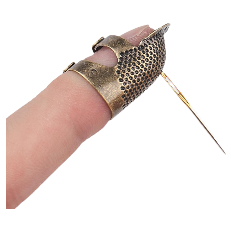 可调节家用防扎手指套戒指箍手工手缝刺绣十字绣老式顶针器护指厚