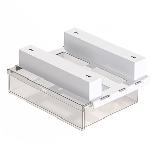 隐形桌下收纳盒电脑桌办公桌工位桌子加装小抽屉桌底下挂整理神器