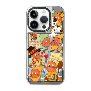 星星人适用苹果17Promax手机壳新款iPhone16plus磁吸充电15Pro黑框补妆镜子14pm可爱卡通ip13少女小众独特Air