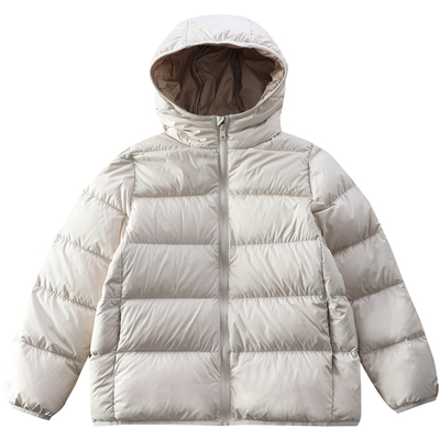男童加厚连帽羽绒服短款面包服